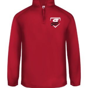 USSSA Umpire 1/4 Zip Pull Over - RED